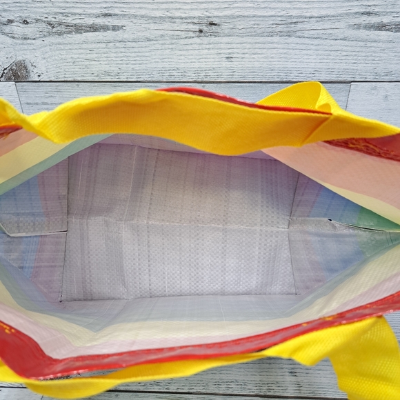 NWT Set of Two 2 Ikea Rainbow Carry All bags Small - Picture 4 of 8